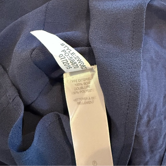 Vineyard Vines Navy 3/4 Sleeve Blouse | Women’s 8 - Picture 4 of 5